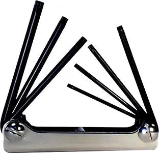 Eklind Set of 7 Torx Key Fold-Up with Classic Steel Handle - EK 22571 Torx Key Fold-Up Set Eklind