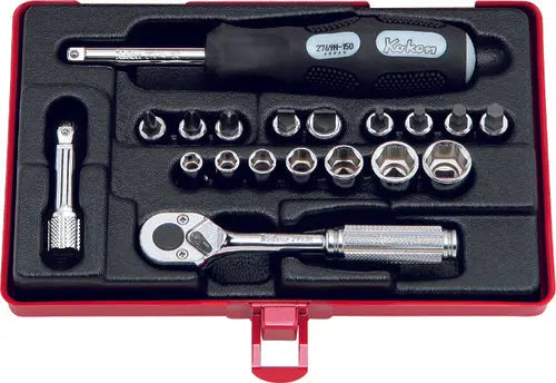 Ko-ken Tools 19 Piece 1/4 Sq. Dr. 6 Point Socket set Ko-ken Tools