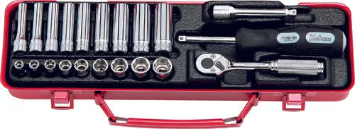 Ko-ken Tools 1/4 Sq. Dr. 21 Piece Metric 6-Point Socket Set 5.5-13mm Ko-ken Tools