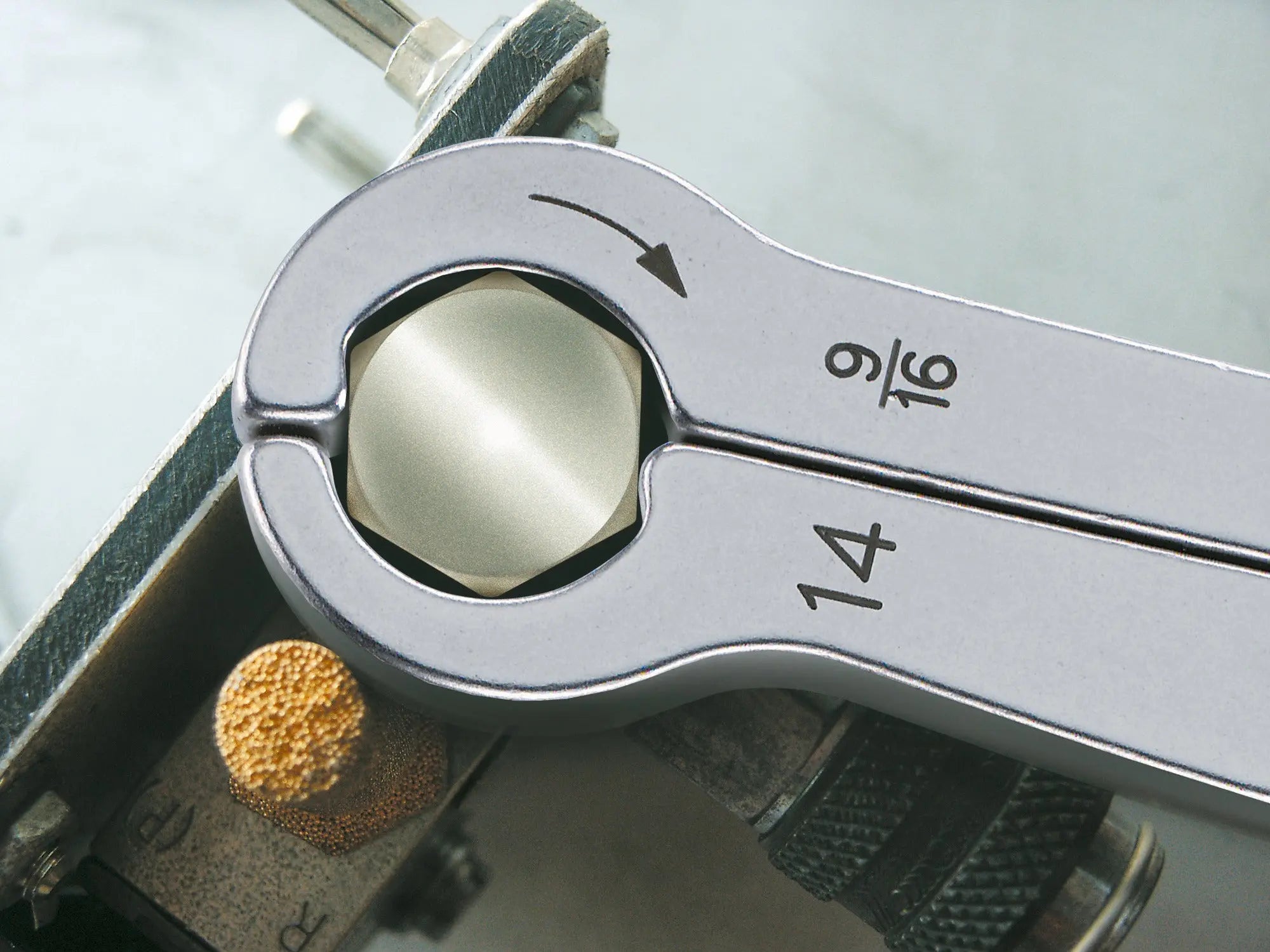 Stahlwille Ratchet Ring Wrench, 133.3mm, 10mm x 3/8 in - ST 41101010 Stahlwille
