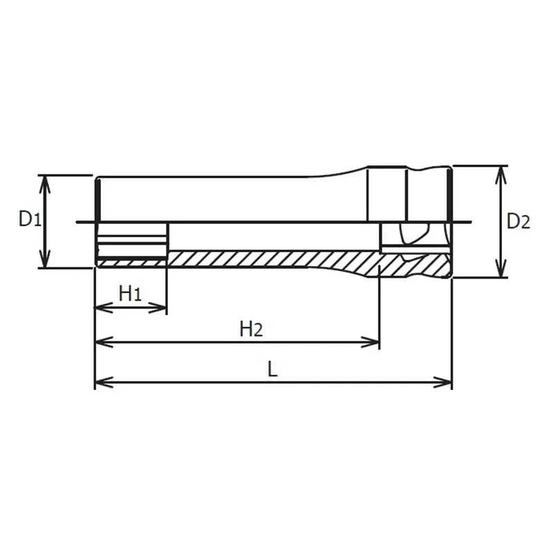 Ko-ken Tools 1/4 Sq. Dr. Z-series 6 point Metric Chrome Socket in 5.5mm Ko-ken Tools
