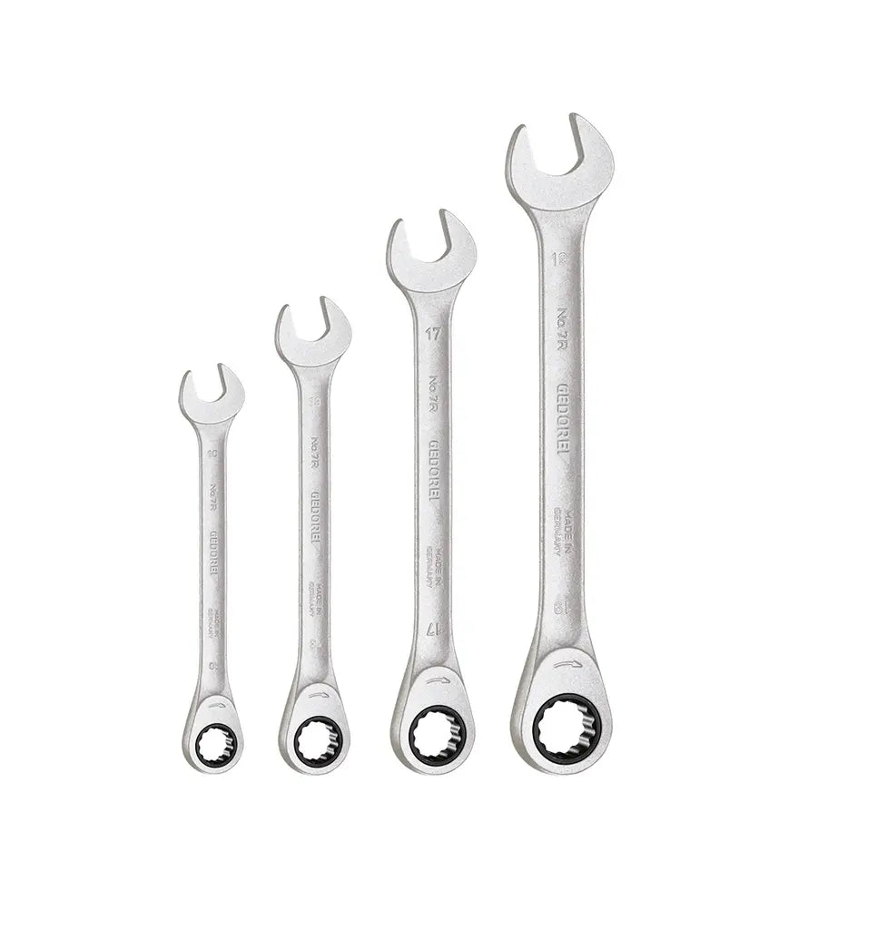 Gedore Set of 4 Combination Ratchet Wrench with Bag - GD 2303949 Gedore