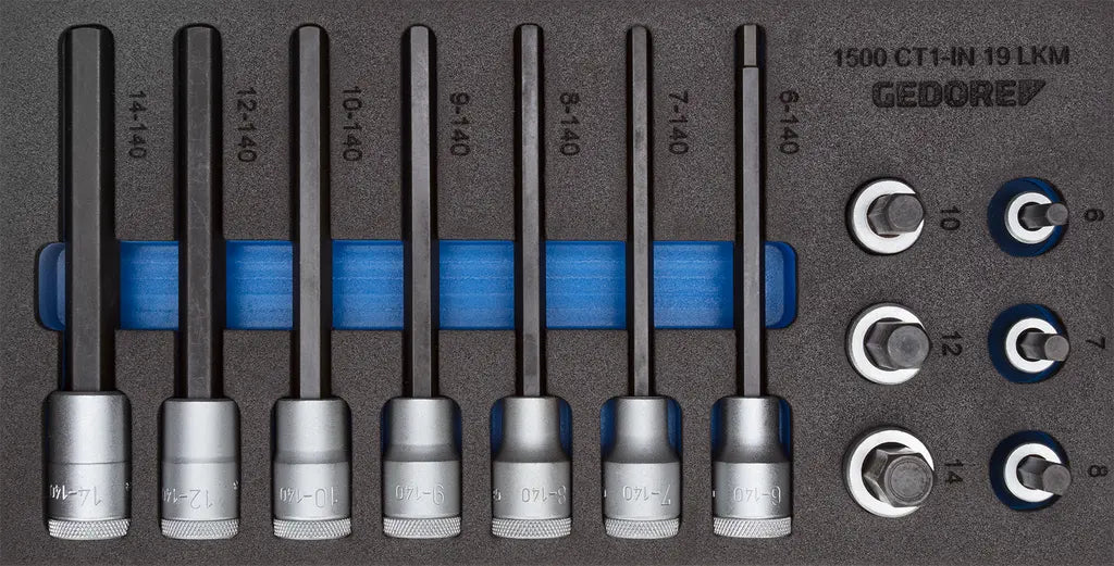 Gedore Set of 13 1/2 in Screwdriver Bit Socket with CT Module - GD 2308932 Gedore
