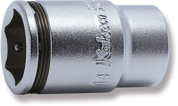 Ko-ken Tools 1/4 Sq. Dr. Semi-Deep NUT GRIPÂ® Socket 14mm Ko-ken Tools