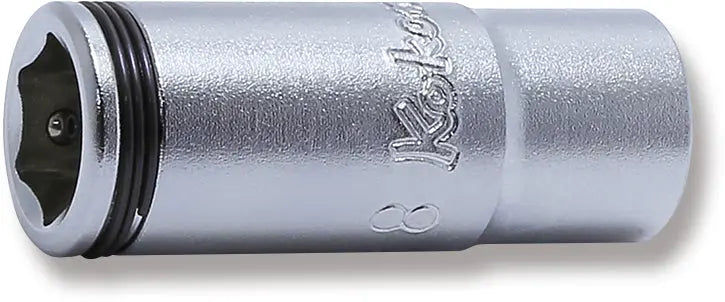 Ko-ken Tools 1/4 Sq. Dr. Semi-Deep NUT GRIPÂ® Socket 8mm Ko-ken Tools
