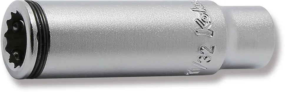 Ko-ken Tools 1/4" Sq. Drive 12-Point SAE Deep Nut Grip Socket in 11/32 Ko-ken Tools
