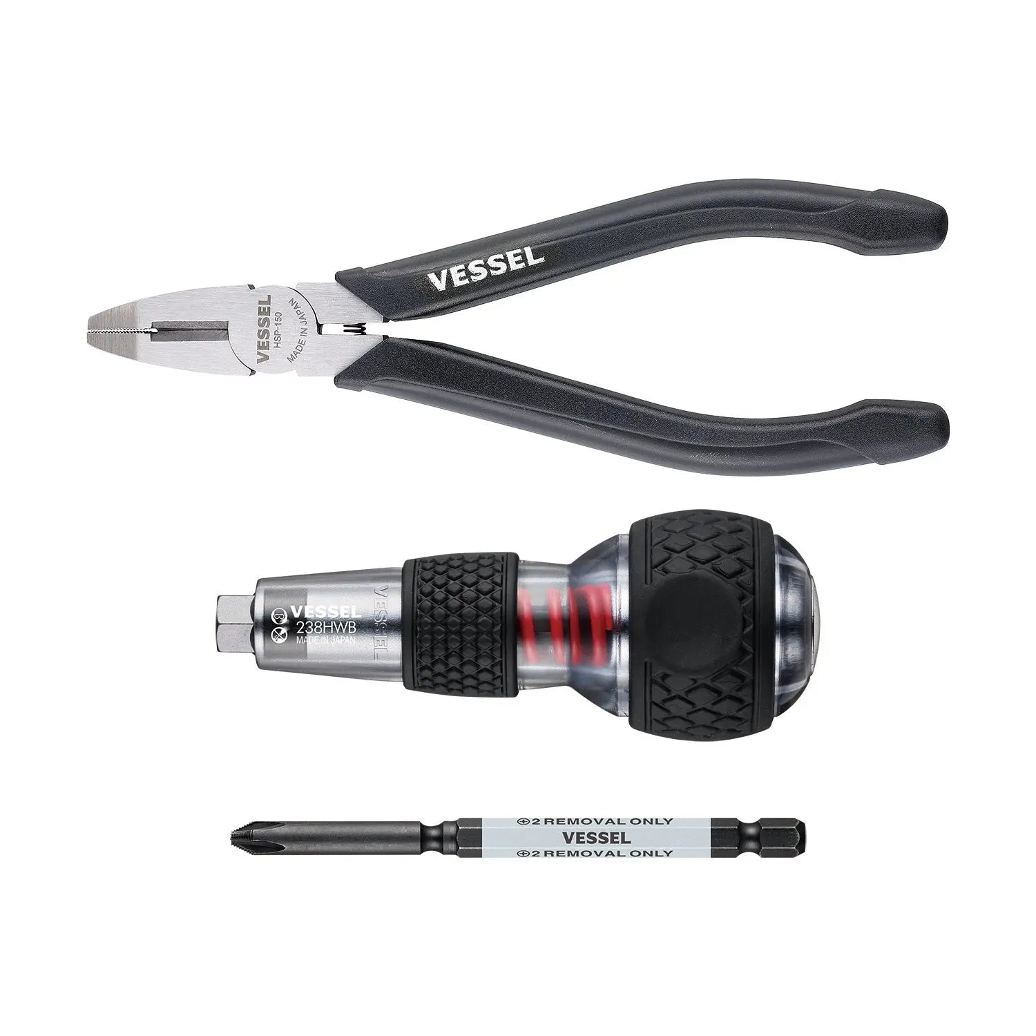 Vessel Tools Impact and Out Screwdriver with Screw Removal Kit - VL 238HWB2PU