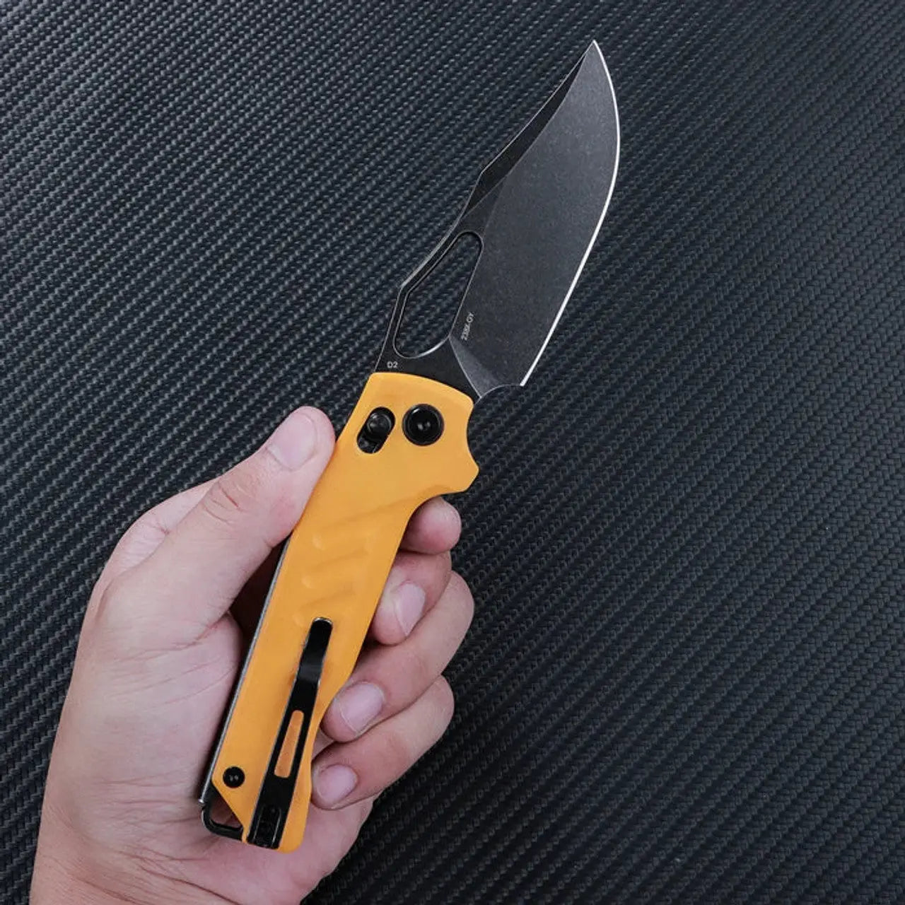 Fenix SRM G10 Folding Knife with Yellow Handle - F SRM-238X-GY Fenix