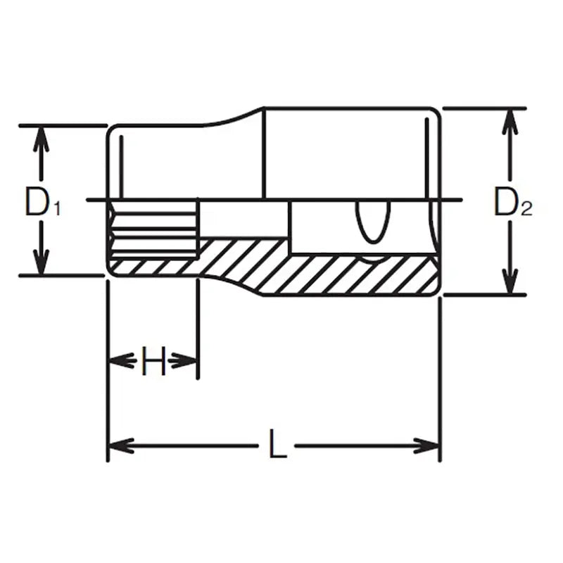 Ko-ken Tools 1/4 Sq. Dr. 6 point chrome SAE Socket 11/32 Ko-ken Tools