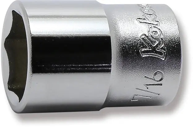 Ko-ken Tools 1/4 Sq. Dr. 6 point chrome SAE Socket 7/16 Ko-ken Tools