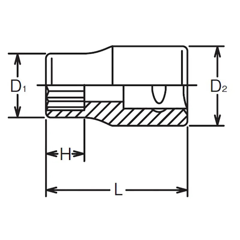 Ko-ken Tools 1/4 Sq. Dr. 6 point chrome SAE Socket 9/32 Ko-ken Tools