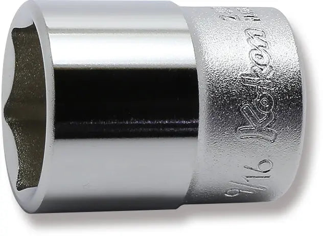 Ko-ken Tools 1/4 Sq. Dr. 6 point chrome SAE Socket 9/16 Ko-ken Tools
