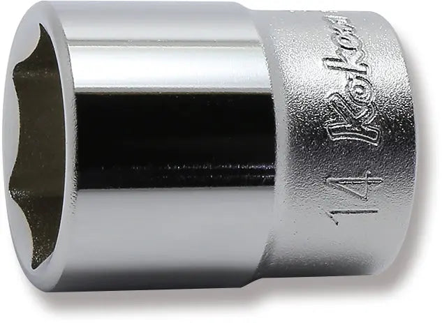 Ko-ken Tools 1/4 Sq. Dr. 6 point chrome Metric Socket 14mm Ko-ken Tools