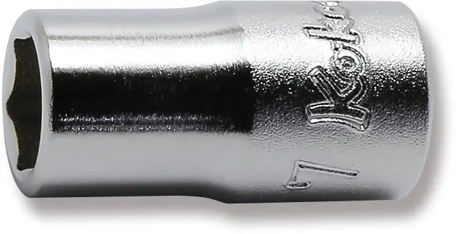 Ko-ken Tools 1/4 Sq. Dr. 6 point chrome Metric Socket 7mm Ko-ken Tools