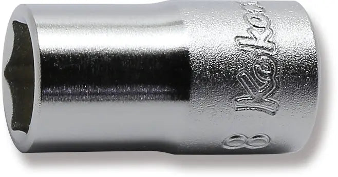 Ko-ken Tools 1/4 Sq. Dr. 6 point chrome Metric Socket 8mm Ko-ken Tools