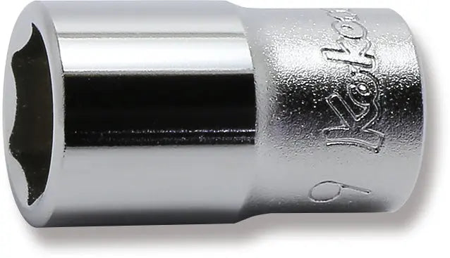 Ko-ken Tools 1/4 Sq. Dr. 6 point chrome Metric Socket 9mm Ko-ken Tools