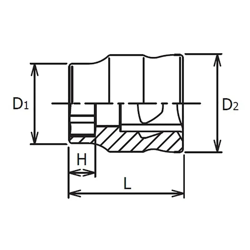 Ko-ken Tools 1/4 Sq. Dr. Z-Series 6 point chrome Metric Socket 5.5mm Ko-ken Tools