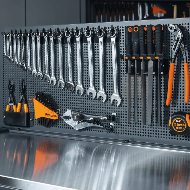 Beta Tools (Article# 2400 RSC24AXXL/PF) Perforated Tool Panel with Supports for Mobile Roller Cab RSC24AXXL - BT 024004998 