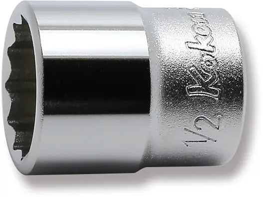 Ko-ken Tools 1/4 Sq. Dr. 12 point chrome SAE Socket 1/2 Ko-ken Tools