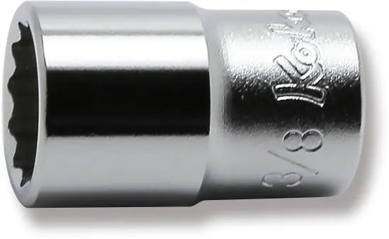 Ko-ken Tools 1/4 Sq. Dr. 12 point chrome SAE Socket 3/8 Ko-ken Tools