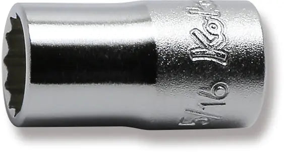 Ko-ken Tools 1/4 Sq. Dr. 12 point chrome SAE Socket 5/16 Ko-ken Tools