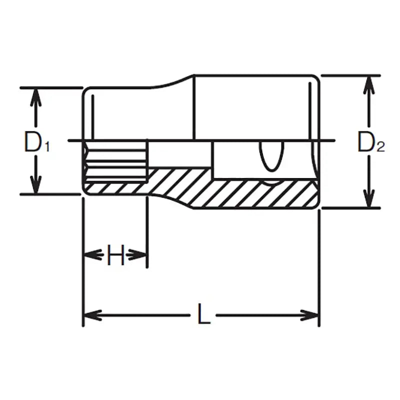 Ko-ken Tools 1/4 Sq. Dr. 12 point chrome SAE Socket 9/32 Ko-ken Tools