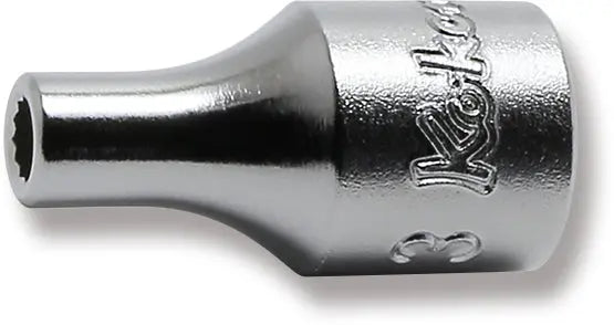 Ko-ken Tools 1/4 Sq. Dr. 12 Point chrome Metric Socket 3mm Ko-ken Tools