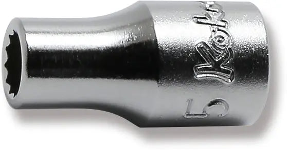 Ko-ken Tools 1/4 Sq. Dr. 12 Point chrome Metric Socket 5mm Ko-ken Tools