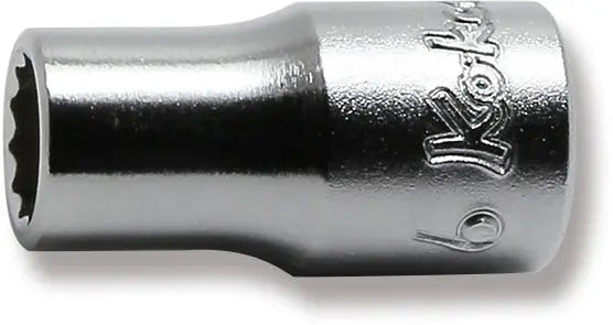 Ko-ken Tools 1/4 Sq. Dr. 12 Point chrome Metric Socket 6mm Ko-ken Tools