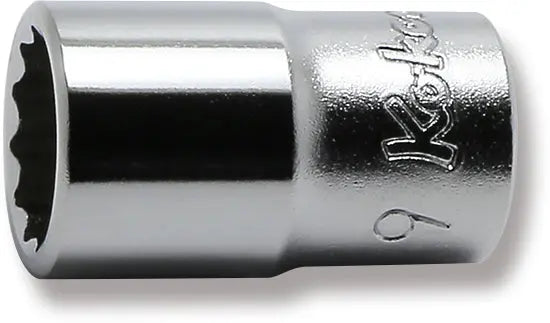 Ko-ken Tools 1/4 Sq. Dr. 12 Point chrome Metric Socket 9mm Ko-ken Tools