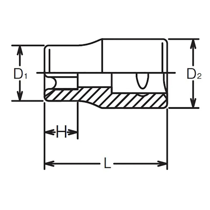 Ko-ken Tools 1/4 Sq. Dr. TORXÂ® E11 Socket - Length 22mm Ko-ken Tools