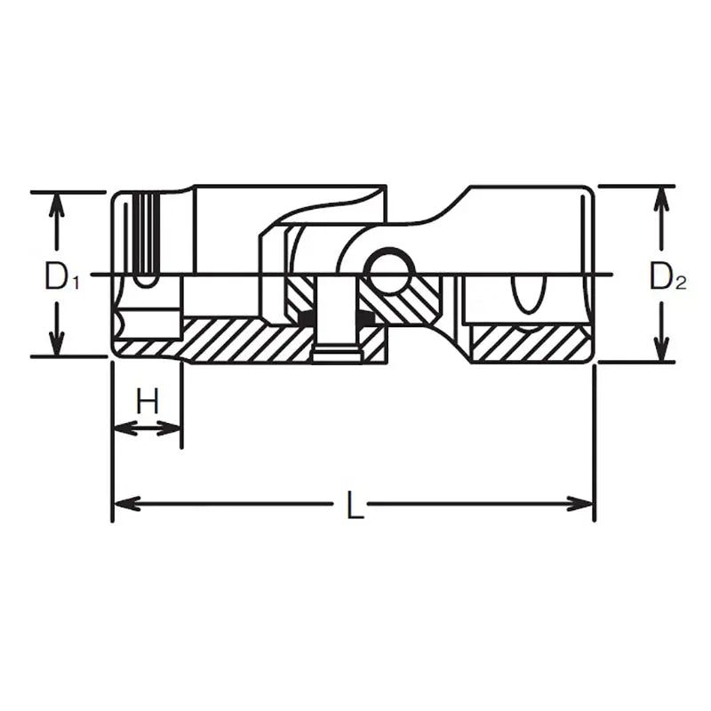 Ko-ken Tools 1/4 Sq. Dr. Universal NUT GRIPÂ® Socket - 14mm Ko-ken Tools