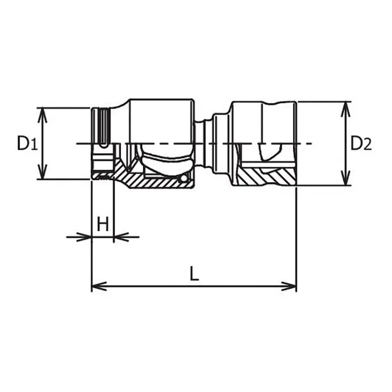 Ko-ken Tools 1/4 Sq. Dr. Z-series Universal NUT GRIPÂ® Socket 10mm Ko-ken Tools