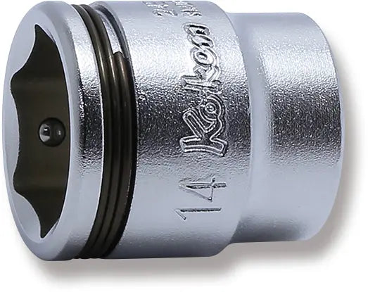 Ko-ken Tools 1/4 Sq. Dr. Short NUT GRIPÂ® Socket - 14mm Ko-ken Tools