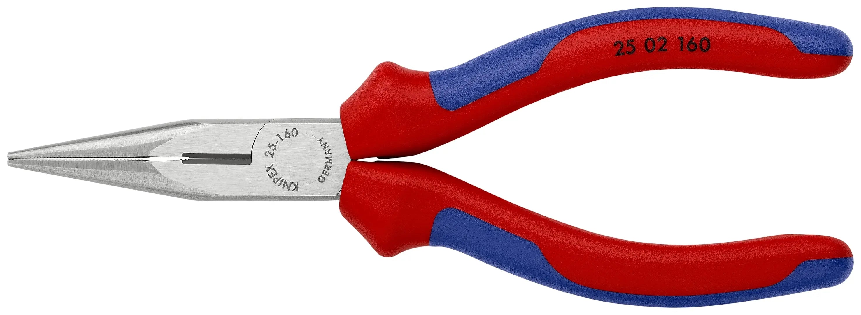 Knipex 25 02 160 KN | Long Nose Pliers w/ Cutter, Multi-Component Knipex