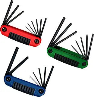 Eklind Set of 24 Ergo Fold-Up Hexagon Key Combo - EK 25024 Hexagon Key Fold-Up Set Eklind