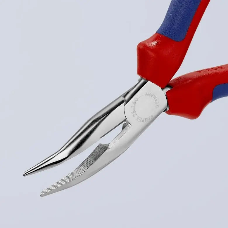 Knipex 45 deg Angled Long Nose Plier with Cutter, 6-1/4 in - KN 25 25 160 Knipex