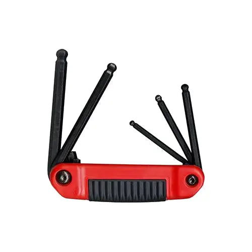 Eklind Set of 5 Ball End Hexagon Key Ergo Fold-Up 3/16 - 3/8 in with Handle - EK 25519 Hexagon Key Fold-Up Set Eklind