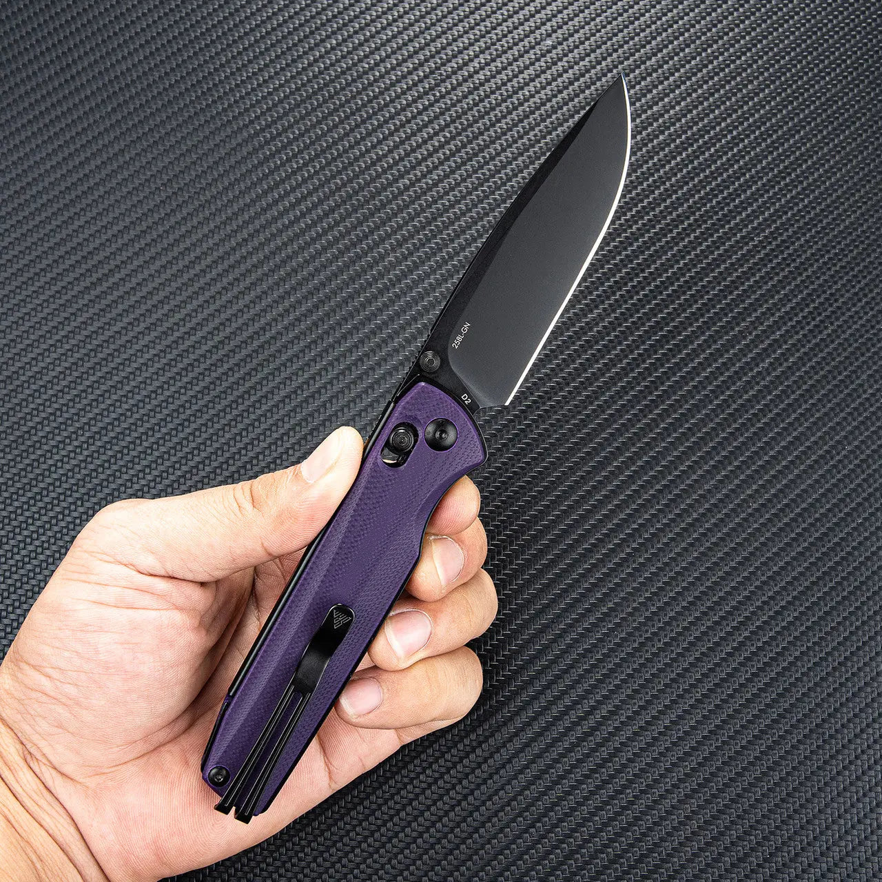 Fenix SRM G10 Folding Knife with Purple Handle - F SRM-258L-GN Fenix