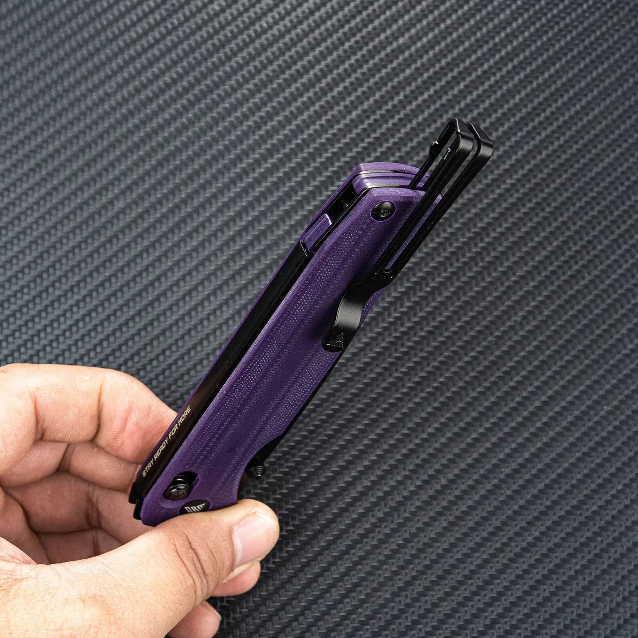 Fenix SRM G10 Folding Knife with Purple Handle - F SRM-258L-GN Fenix