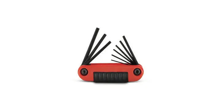 Wright Tool Set of 9 Fractional Resin Fold-Up Hexagon Key, 0.050 in - 3/16 in - WT 9E25912