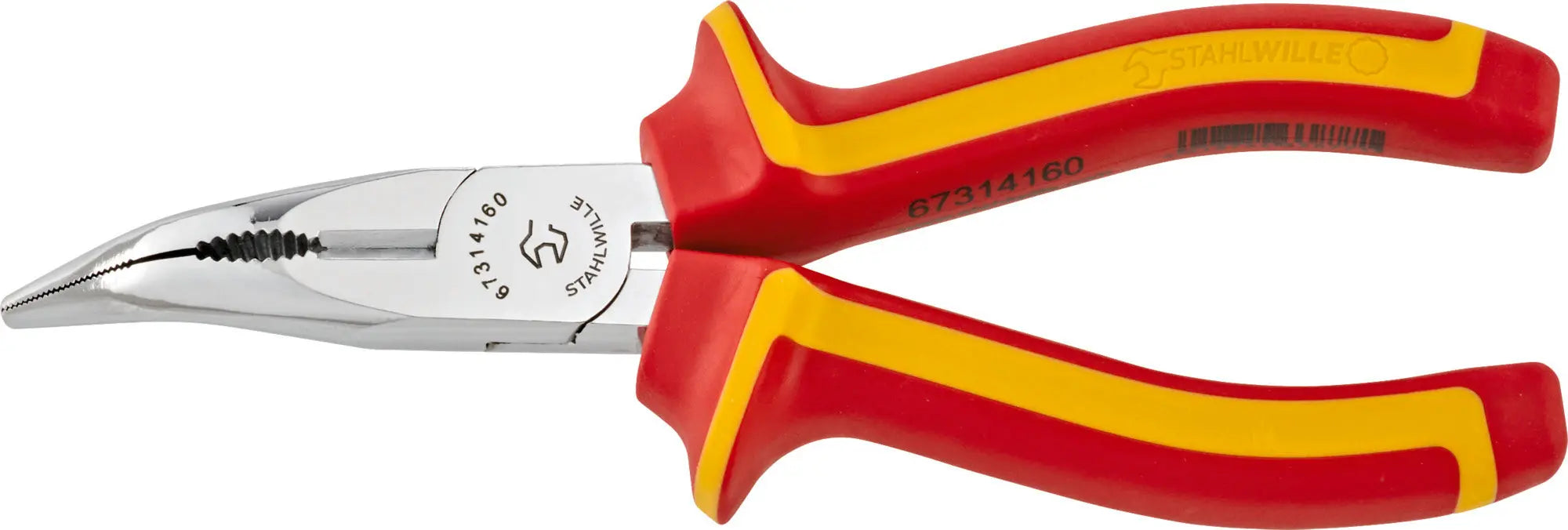Stahlwille VDE Curved Telephone Plier, 3.5mm Center Width - ST 67314160 Stahlwille