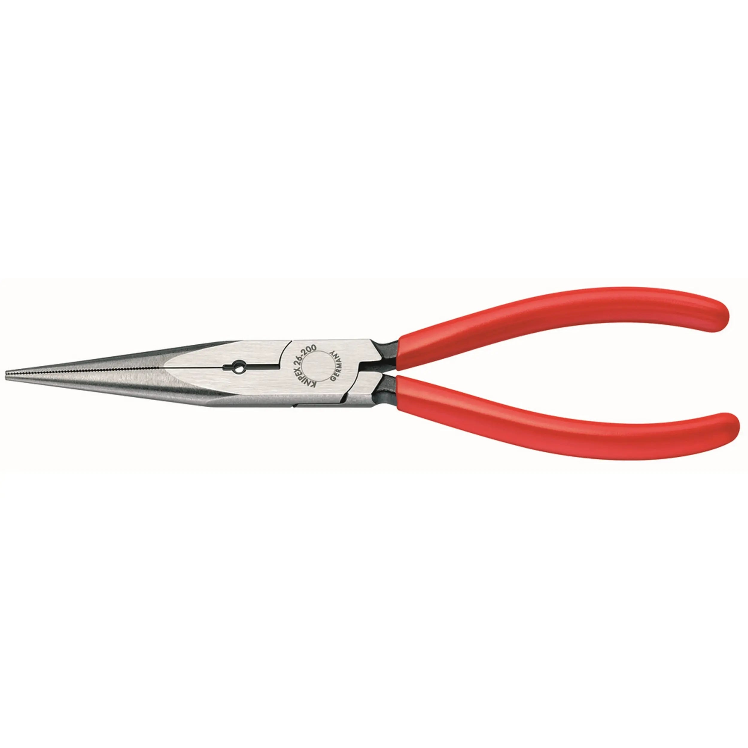 Knipex 26 11 200 S1 KN | Long Nose Pliers w/ Cutter, 12 AWG Stripping Hole Knipex