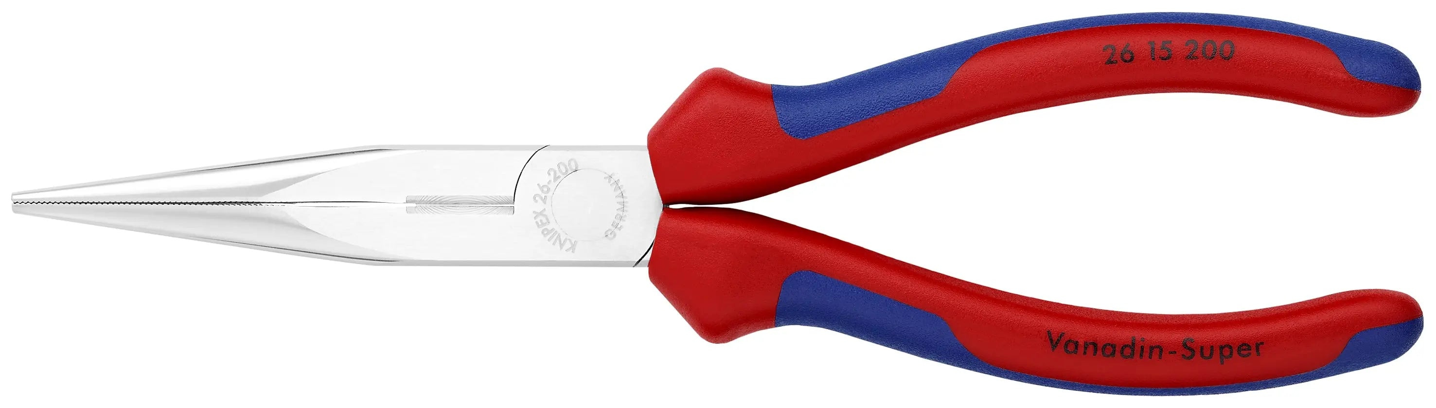 Knipex 26 15 200 KN | Long Nose Pliers w/ Cutter, Chrome, Multi-Component Knipex