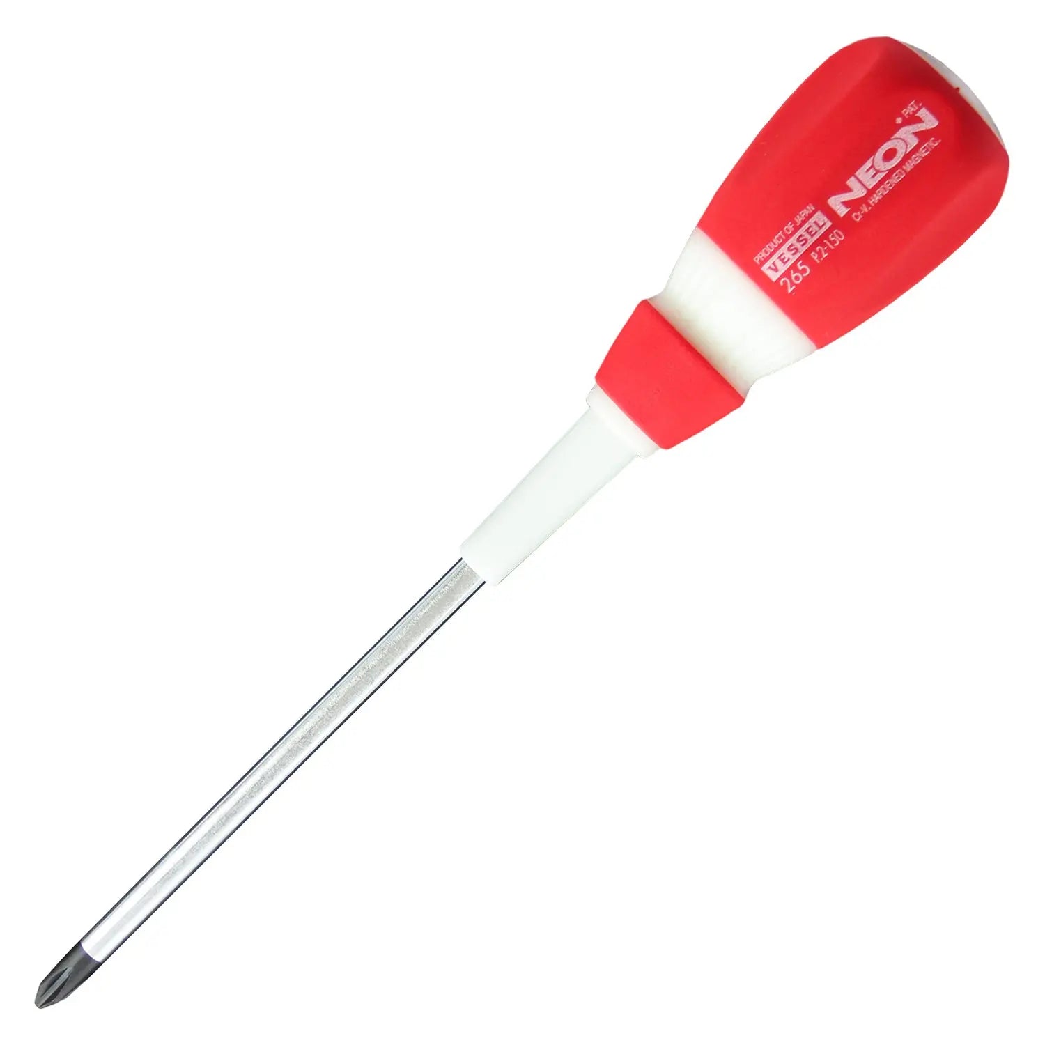 Vessel Tools Neon Screwdriver, PH2 x 150mm - VL 265P2150 Vessel Tools