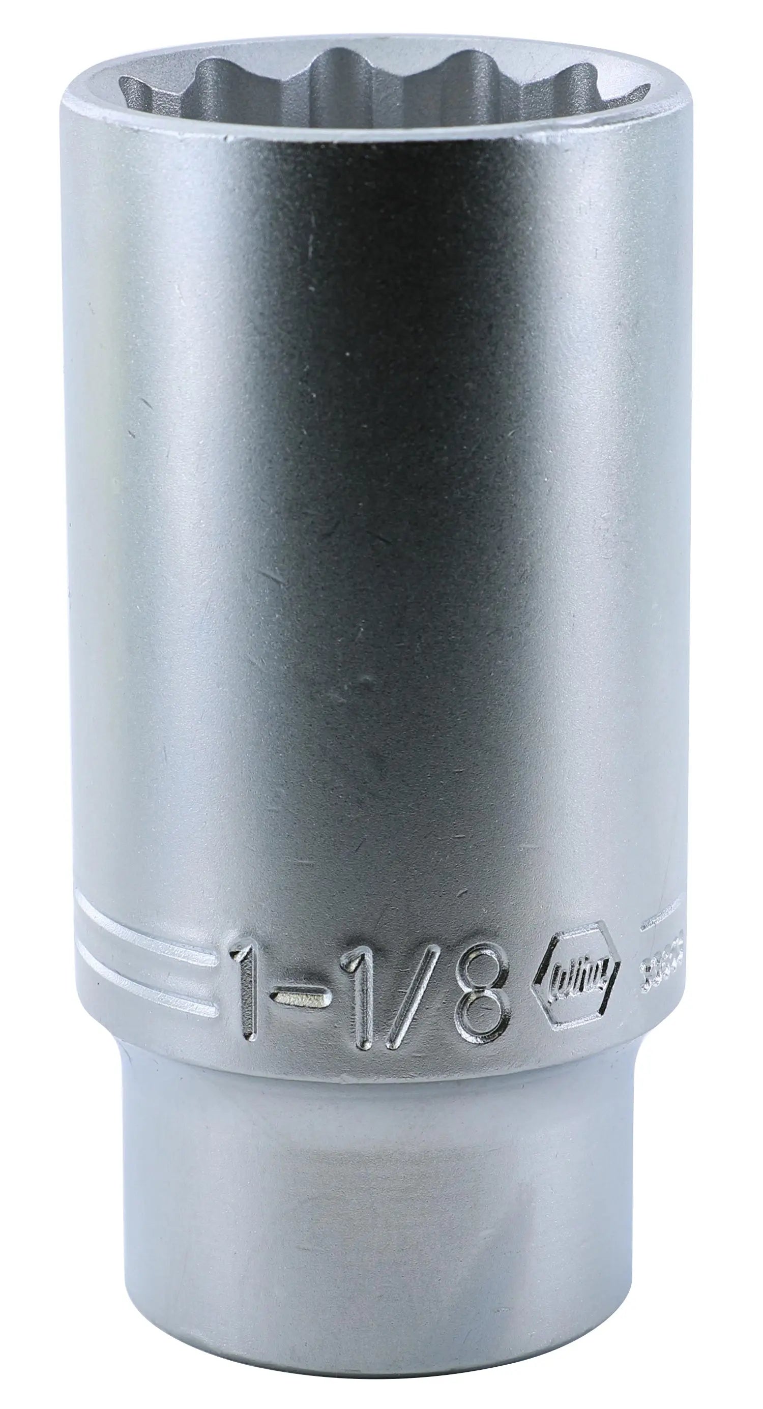 Wiha 33863, 1/2" Dr. Deep Socket, 12 Point, 1-1/8" Wiha