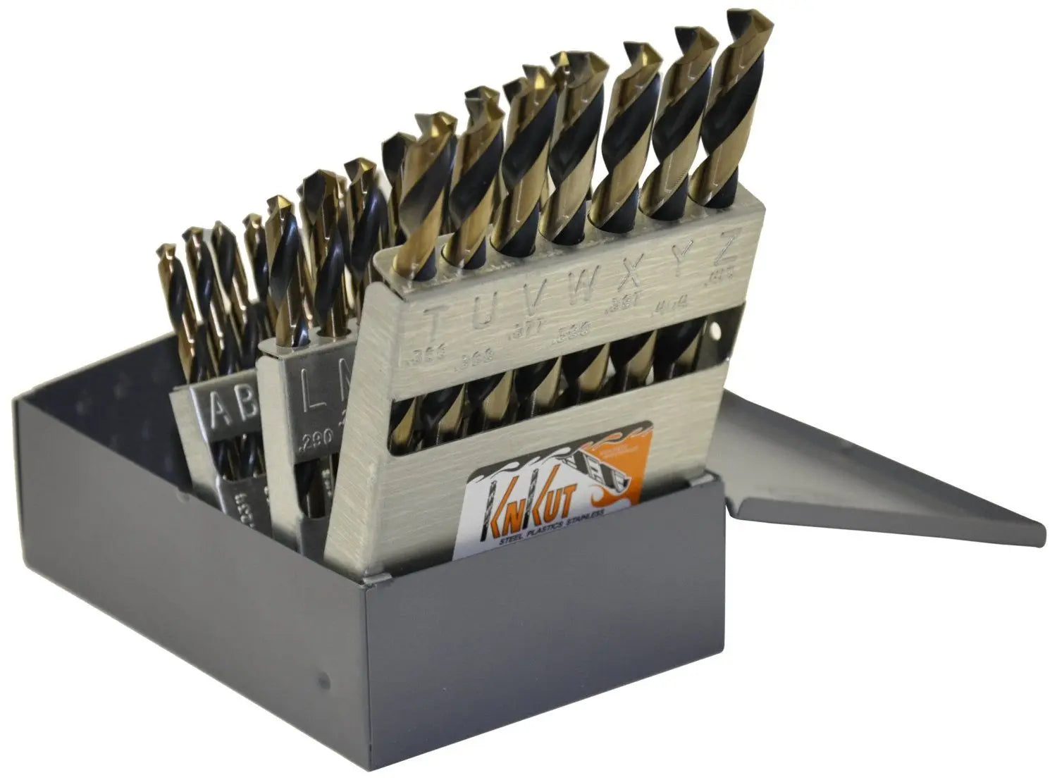KnKut Set of 26 Jobber Length Drill Bit, Letters A - Z - 26KK5 KnKut