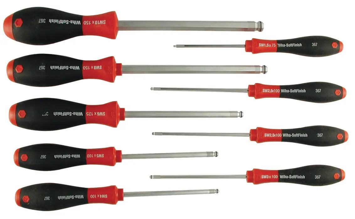 Wiha 36790, MagicRing® Ball End Driver 9 Pc. Set Wiha