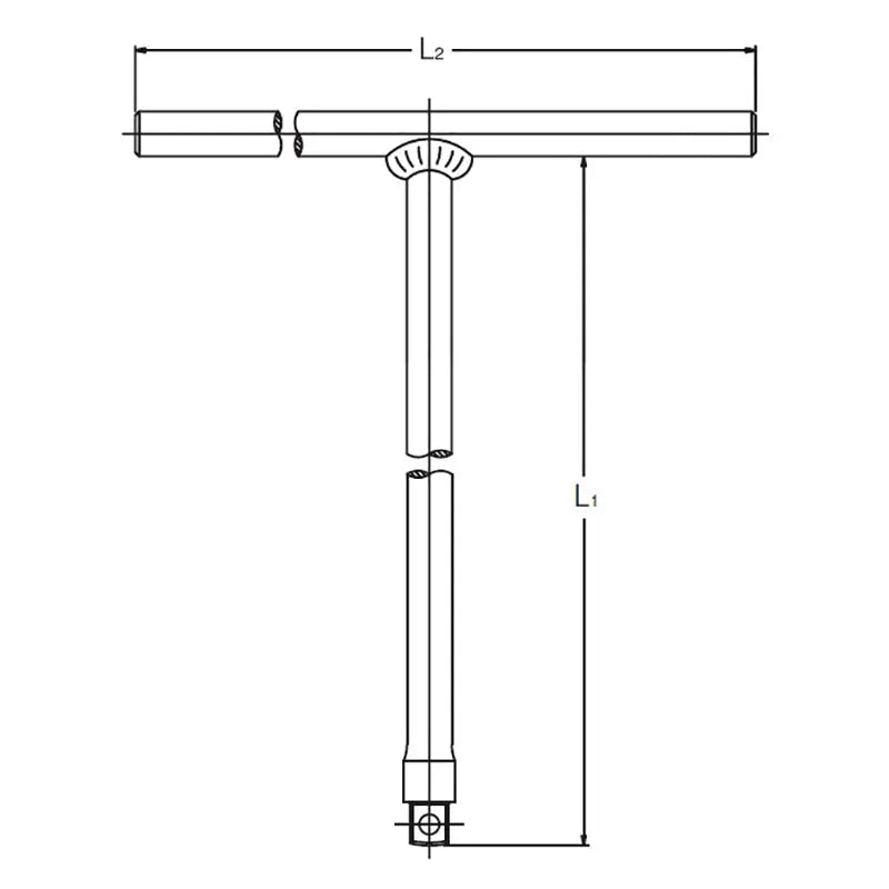 Ko-ken Tools T Handle 1/4 Square Length 200 x 120mm Ko-ken Tools