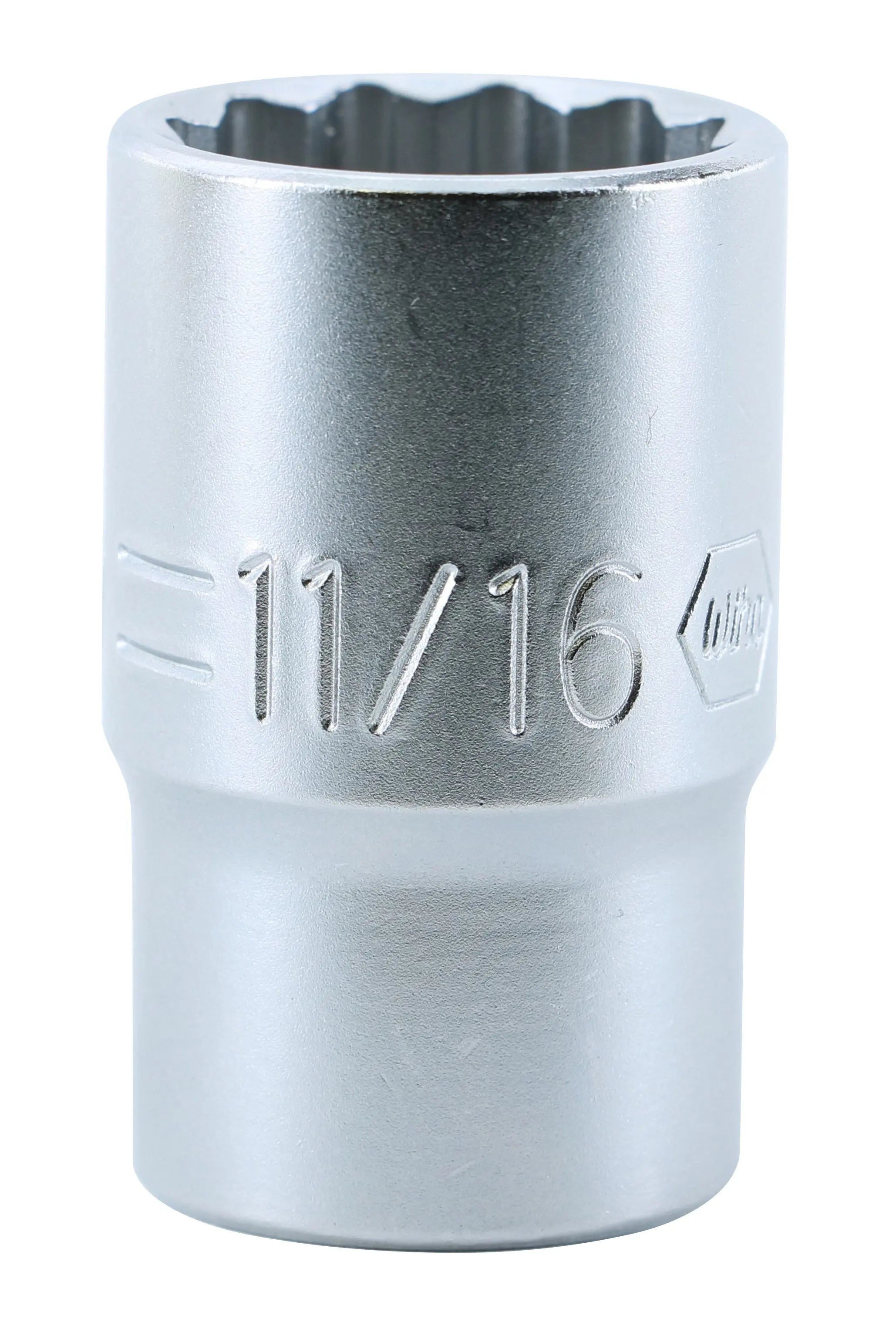Wiha 33814, 1/2" Drive Deep Socket, 12 Point, 11/16" Wiha
